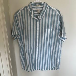 JCrew light blue and white summer shirt